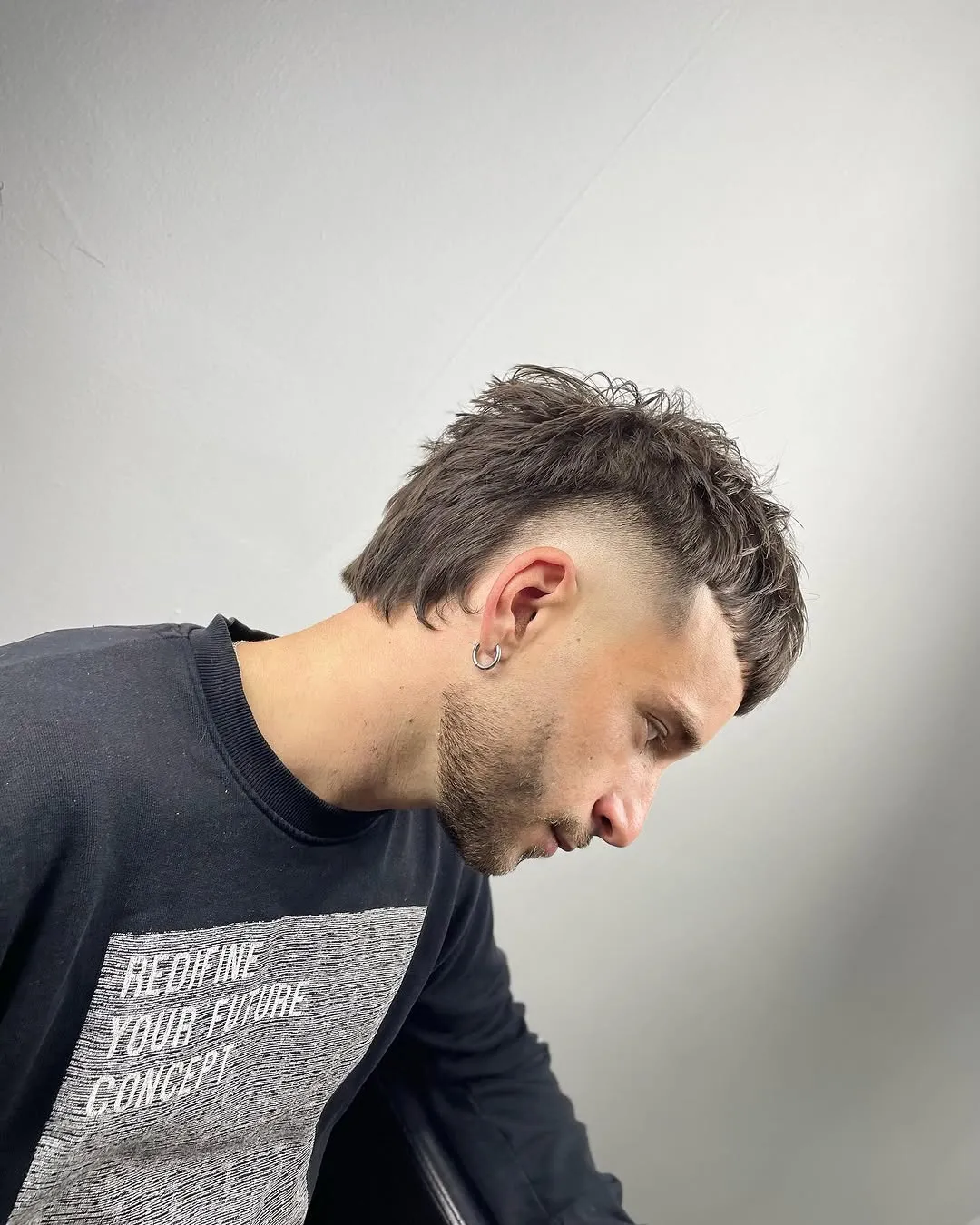 Mullet con degradado