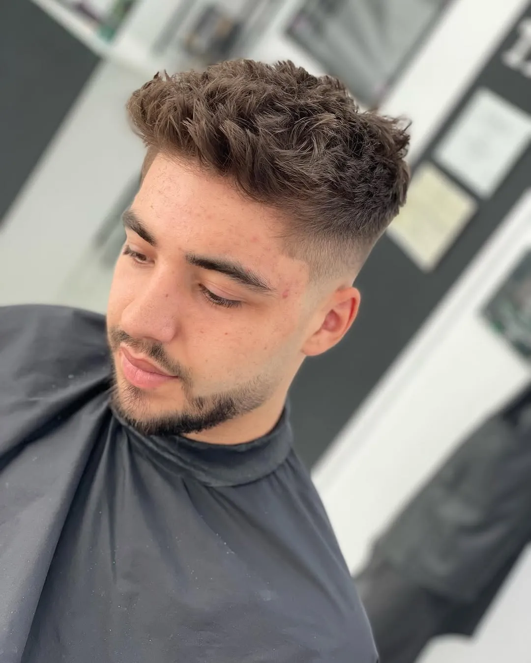 Corte texturizado con degradado
